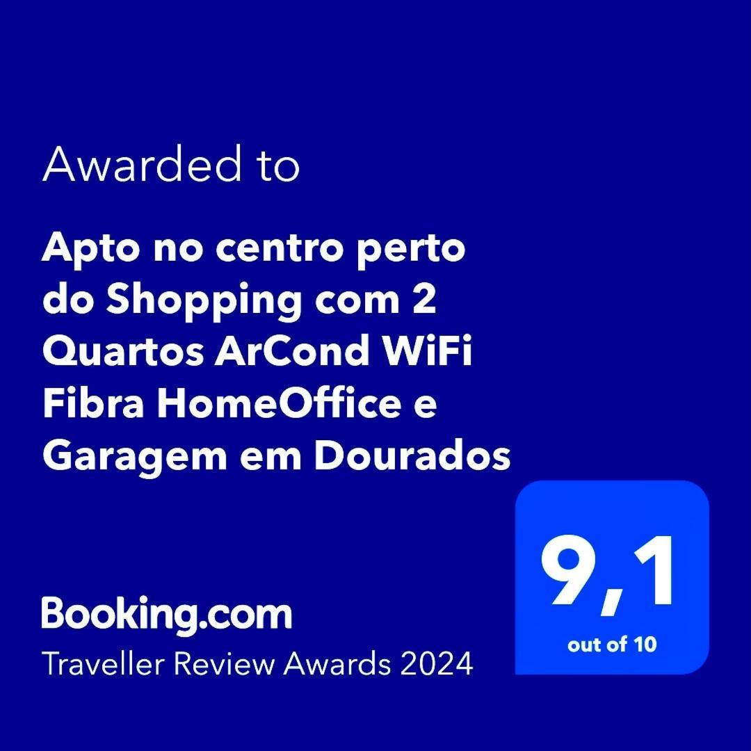 Apto No Centro Perto Do Shopping Com 2 Quartos De Casal Arcond Wifi Fibra Homeoffice E Garagem Em ドウラドス エクステリア 写真